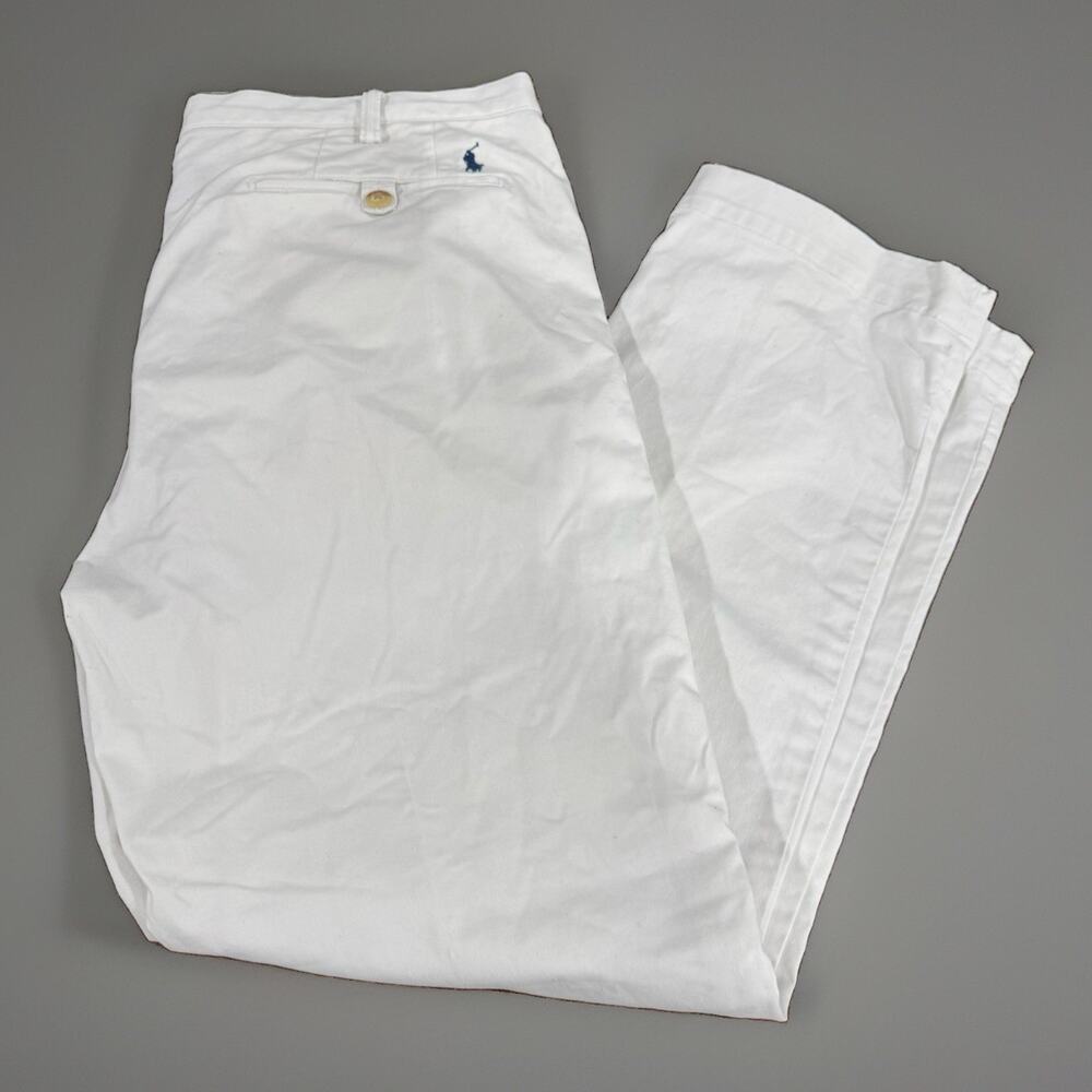 polo ralph lauren white chino pants 36 x 30 mens